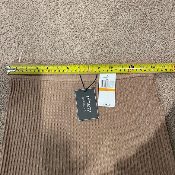 Women's NINETY CLOTHING CO knitted Pleated Boho Y2k Maxi Skirt - Picture 7 of 9